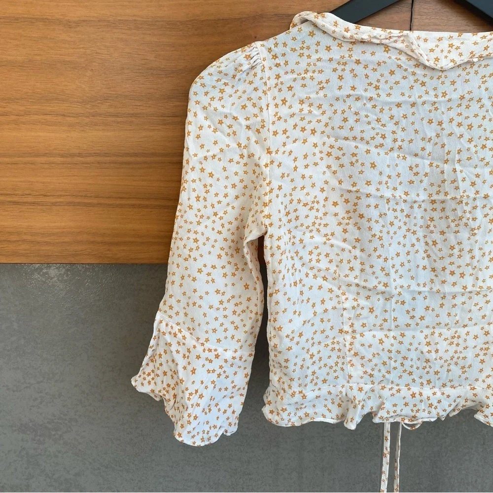 For Love & Lemons Aurora Tie Top, Size S